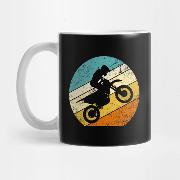 Vintage retro motorcycle, motocross by Inyourdesigns